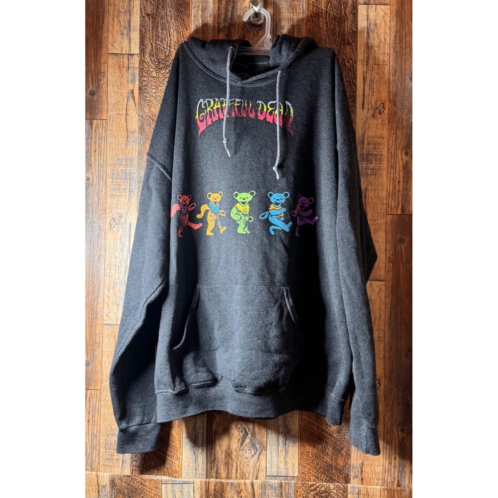 Grateful Dead Dancing Bears Graphic Hoodie Mens‎ Large Sweatshirt